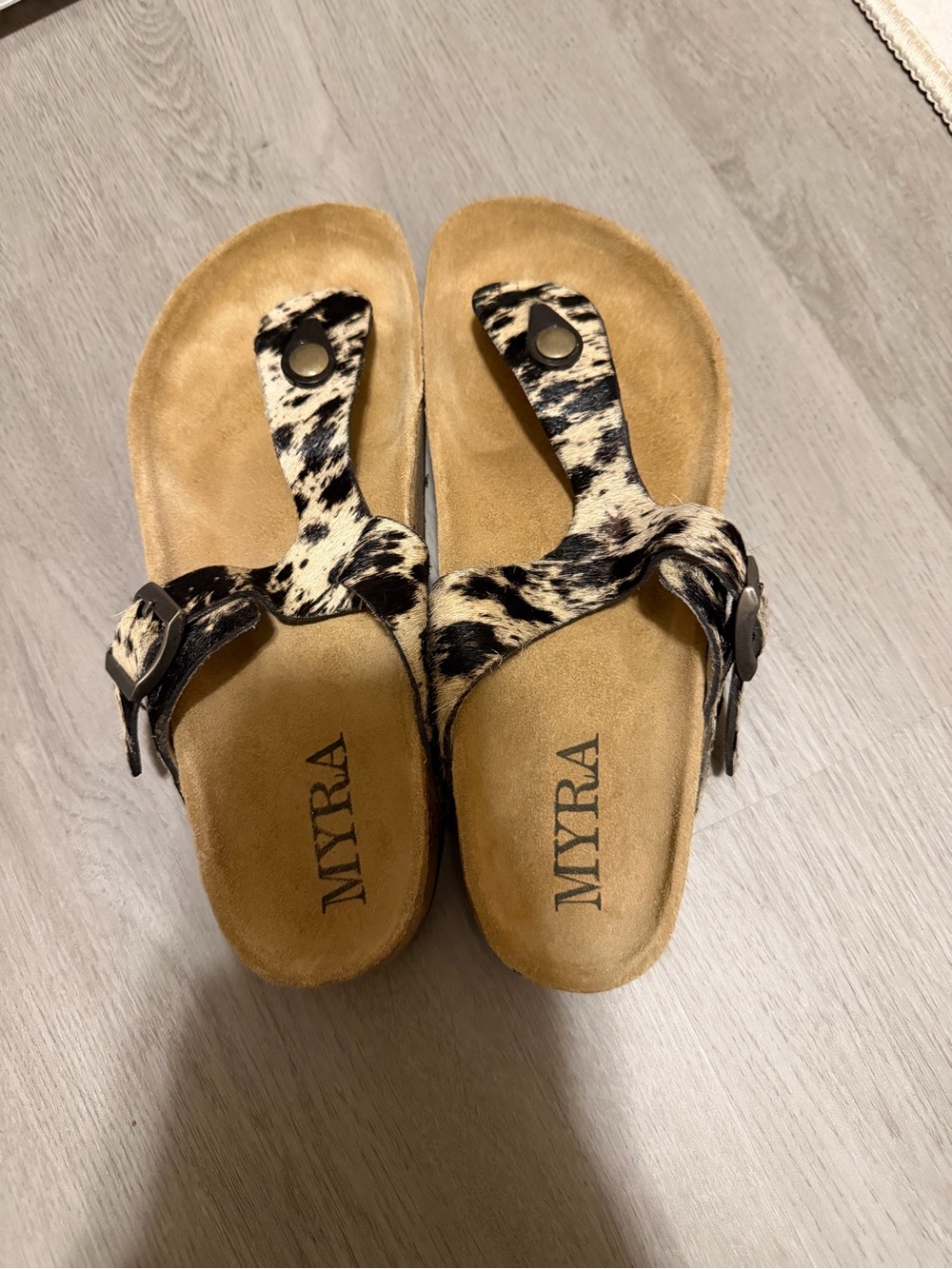 Myra Cowhide Sandals